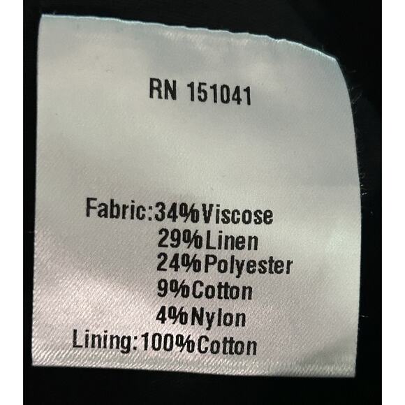 NWOT Kourt Linen/Cotton Paper Bag Mini Skirt Small - Picture 4 of 6